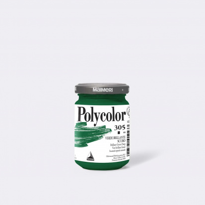 Акриловая краска "Polycolor" зеленый яркий темный 140 ml 